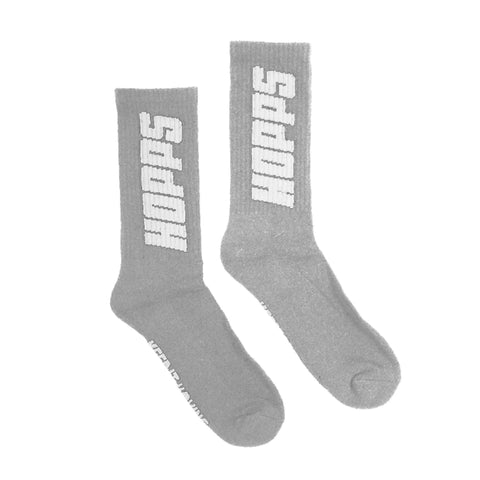 HOPPS SOCKS GREY/WHITE