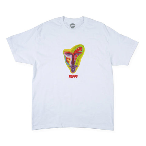 Hopps Skateboards Jennifer Traub Artist Series Tee White