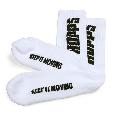 HOPPS SOCKS WHITE/BLACK