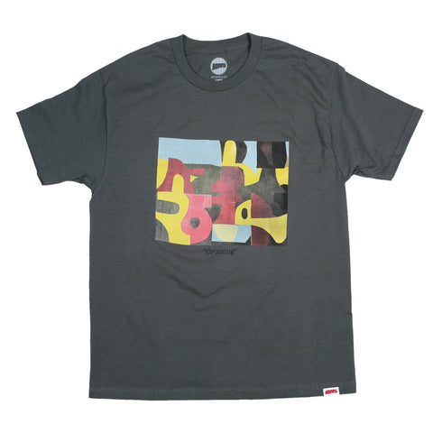 Hopps Skateboards Abstraction Cruising Tee Graphite