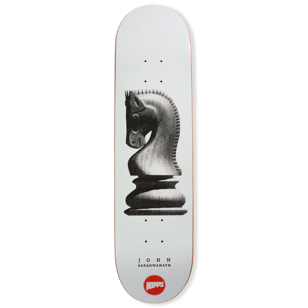 Hopps Skateboards John Baragwanath (White) Knight Deck)