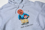 Hopps Skateboards x Quartersnacks TF Snackman Pullover Hoodie Heather Grey