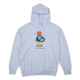 Hopps Skateboards x Quartersnacks TF Snackman Pullover Hoodie Heather Grey