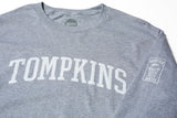 Hopps Skateboards x Quartersnacks Tompkins Long Sleeve Tee Heather Grey