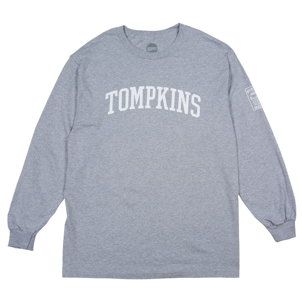 Hopps Skateboards x Quartersnacks Tompkins Long Sleeve Tee Heather Grey