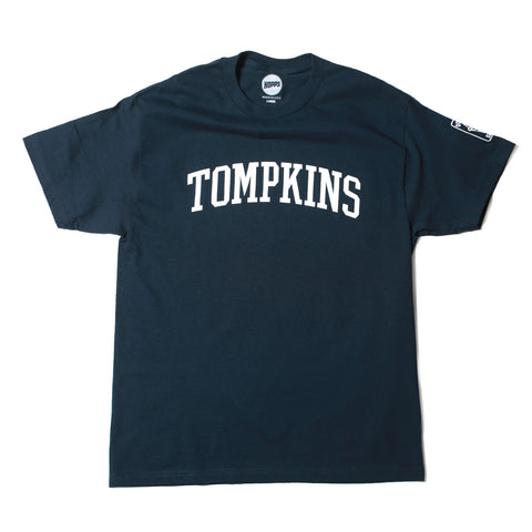 Hopps Skateboards x Quartersnacks Tompkins Tee Navy