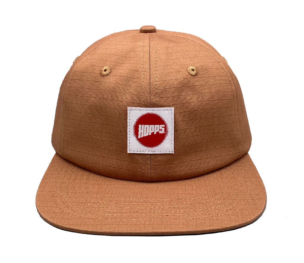 Hopps Skateboards Ripstop Khaki 6 Panel Hat
