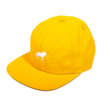 Hopps Lion Embroidered Nylon Strapback Hat Yellow