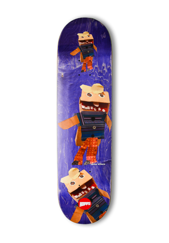 Hopps Skateboards Jahmal Williams Puppet Guy Skateboard Deck