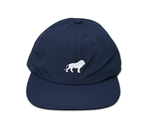 Hopps Skateboards Lion Nylon Strapback Hat Navy