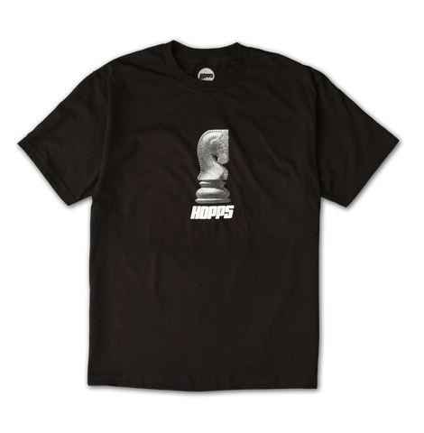 Hopps Skateboards Chess T-Shirt Black