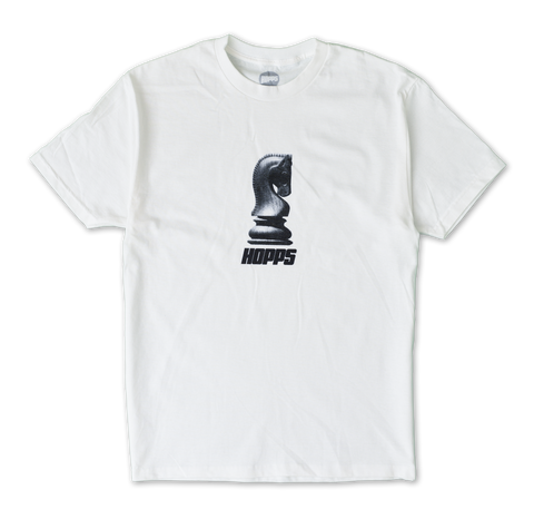 Hopps Skateboards Chess T-Shirt White